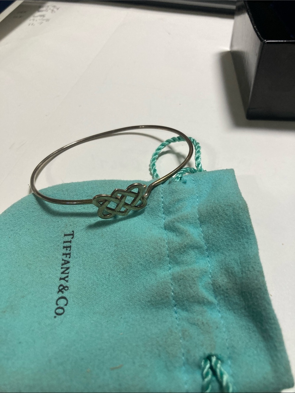 Tiffany & Co. Sterling Silver Celtic Knot Bangle - Picture 8 of 8
